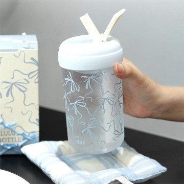 aks夏季吸管杯男女學生高顏值隨行簡約咖啡少女便攜直飲水杯子