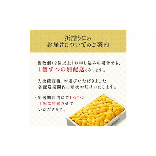 ふるさと納税 北海道 登別市 極上！北海道産キタムラサキウニ折詰200g ※2024年6月下旬よりお届け