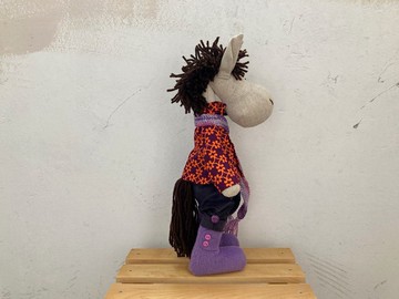 手工馬玩偶，新年禮物，2026 龍年象徵，男孩生日禮物