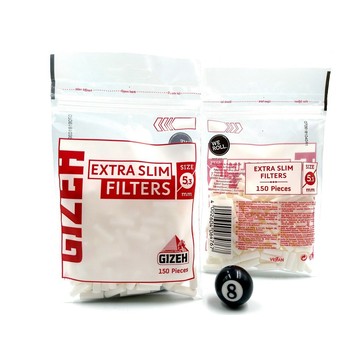 正品附發票 德國GIZEH手捲菸 濾嘴 5.3MM 極細款EXTRA SLIM *每包150粒裝* ✦球球玉米斗✦