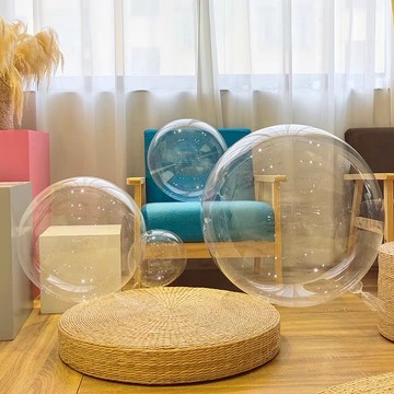 現貨當天寄(蝦皮最低價!『透明波波球』透明氣球 生日氣球 告白氣球 生日佈置 氣球佈置 婚紗攝影 周歲收涎