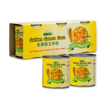 統一生機 金黃甜玉米粒(190g/固形物150gx3罐)