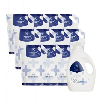 淨勁寧除臭抗菌洗衣精(1瓶裝+11入補充包)