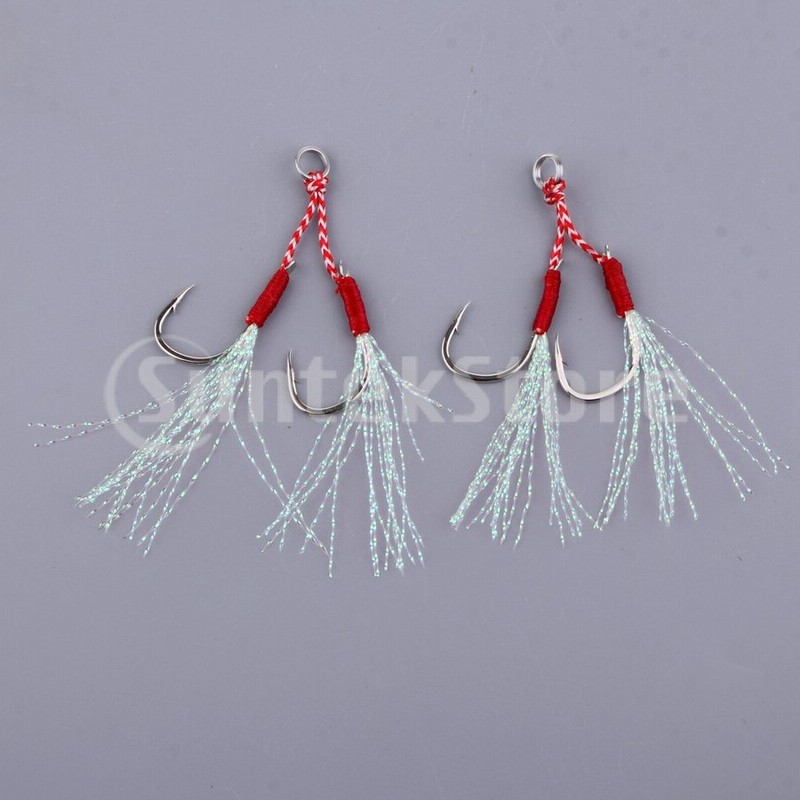 2本 フック ジグ 海釣り 編み込みライン ステンレス とげ付き リング付 高強度 全7サイズ 通販 Lineポイント最大0 5 Get Line ショッピング