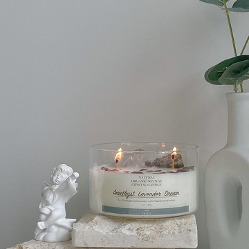 Amethyst Lavender Dream紫晶薰衣草之夢100%有機天然大豆蠟香薰