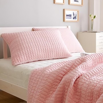 shez Home 著色枕頭套 基本款  淡粉色  2個  60 x 40cm