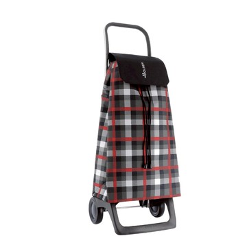 JOY經典兩輪時尚購物車 (紅黑格)