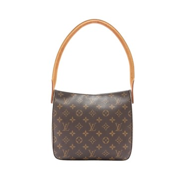 LOUIS VUITTON LV 路易威登 Looping MM 肩背包 棕色 原花帆布 M51146 【二手名牌BRAND OFF】