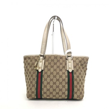 gucci棕色老花肩背托特包