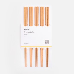 PALETTE 原木筷x5入 混色