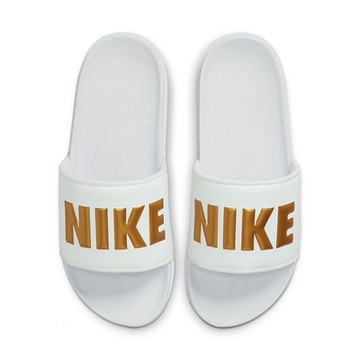 NIKE 拖鞋 女鞋 運動 WMNS OFFCOURT SLIDE 白金 BQ4632-106