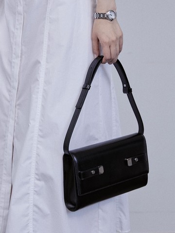 CLAIRE CITY SHOULDER BAG _ BLACK