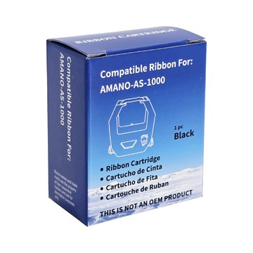 色帶/耗材 AMANO 打卡鐘色帶 適 BX1500/1800/1900/2000/2900/AS-1000/TR-100 副廠色帶 四欄位打卡鐘色帶(黑色)