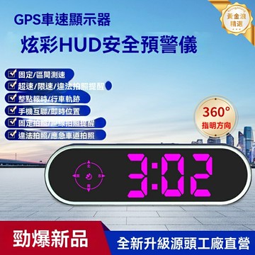 【北斗GPS雙模】HUD抬頭顯示器 電子狗 雷達測速 安全預警儀 車用導航 高清投影 炫彩顯示 OBD直插 全天候駕駛護航