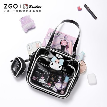 三麗鷗 Zgox Sanrio Kuromi 女士包。 可愛的卡通 JK 包。 日常通懃單肩包.35018
