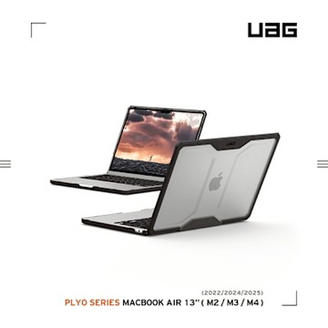 UAG Macbook Air 13吋 M2.M3.M4 (2022-2025)耐衝擊保護殼-全透明