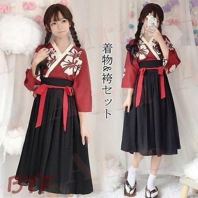 ハロウィン コスプレ 花魁 着物 衣装 和服 和装 浴衣 袴 萌え系 かわいい ゆかた コスチューム 巫女 着物ドレス ミニ 振袖 大人用 仮装 アキバ キャラクター 通販 Lineポイント最大get Lineショッピング