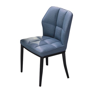 【H&D東稻家居】藍皮餐椅(THY2-04389)