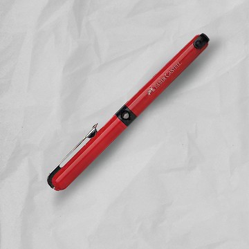 【Faber-Castell】P400型A尖習字鋼筆 紅