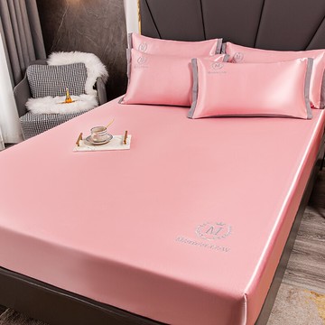 冰絲床笠單件三件套夏季涼席床罩床墊保護套防滑固定全包床單夏天