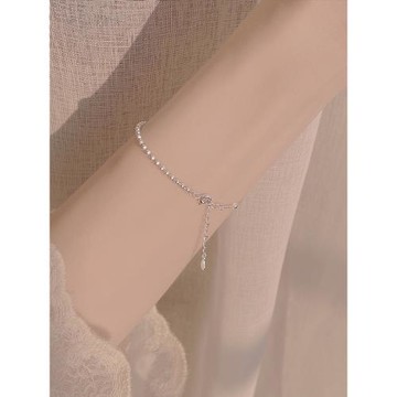 925純銀蛇骨鏈圓珠手鏈女輕奢小眾精致閨蜜手環2025新款爆款禮物