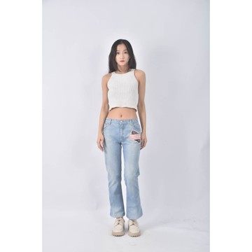 (M) blugirl jean丹寧牛仔水鑽藍色長褲二手衣