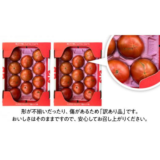 ふるさと納税 茨城県 桜川市 《訳あり》 スーパーフルーツトマト 小箱 約800g（7〜20玉）×2箱 糖度9度以上 トマト とまと 野菜 [BC…