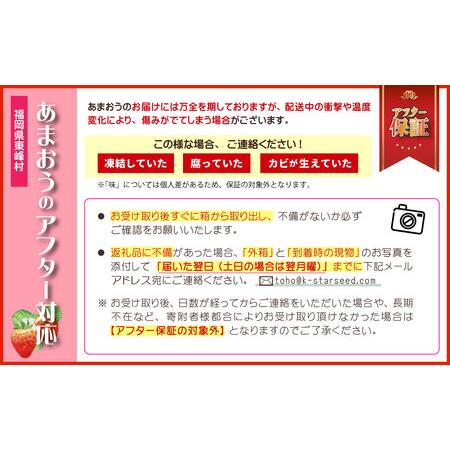 ふるさと納税 2G1福岡県産「あまおう」2P　〜2024年2月からお届け〜 福岡県東峰村