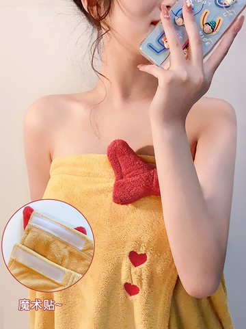 浴巾女可穿式可裹巾洗澡家用比純棉吸水大裹胸冬浴裙速干抹胸浴袍