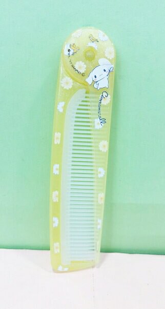 【震撼精品百貨】大耳狗 Cinnamoroll Sanrio 大耳狗喜拿摺疊長扁梳-黃#13113 震撼日式精品百貨
