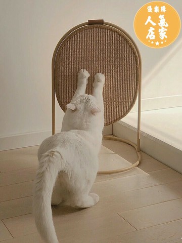 貓抓板 立式磨爪柱 麻薯蘇打貓抓板不掉屑劍麻多功能立式創意耐磨貓爪板寵物貓咪用品