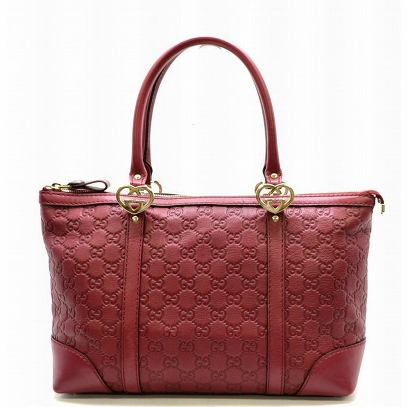 バッグ Gucci グッチ グッチシマ Lovely ラブリー トートバッグ ハンドバッグ ハートモチーフ 赤 レッド 5981 U 通販 Lineポイント最大0 5 Get Lineショッピング
