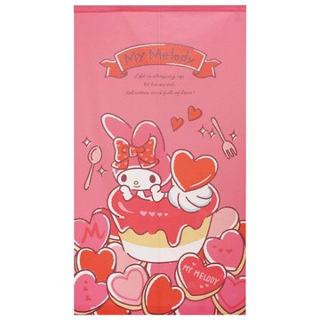 【震撼精品百貨】My Melody 美樂蒂~Sanrio~三麗鷗 MY MELODY 門簾 愛心蛋糕(85X150CM)*92194