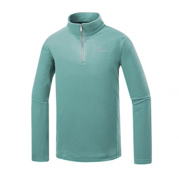 【【蘋果戶外】】山林 52F01 62 碧綠【男款】刷毛保暖上衣 半門襟 立領長袖排汗衣 中層衣 秋冬保暖登山 秋冬 Mountneer