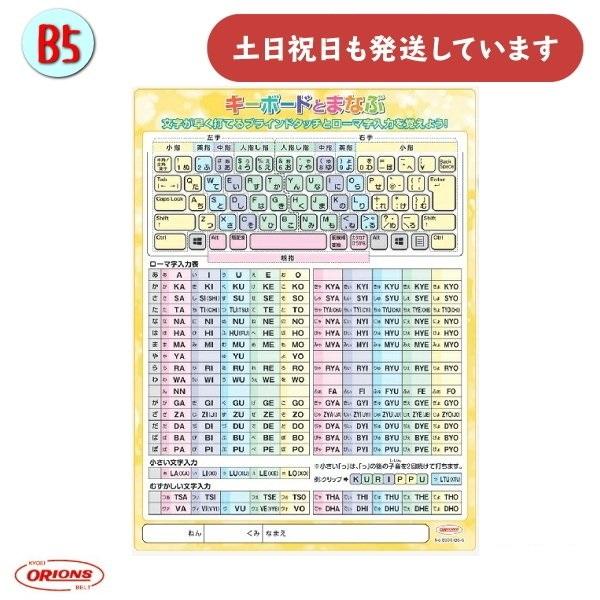 共栄プラスチック 学習下敷 B5 キーボードとまなぶ下敷 文房具 文具 下敷き 学習 小学1年生