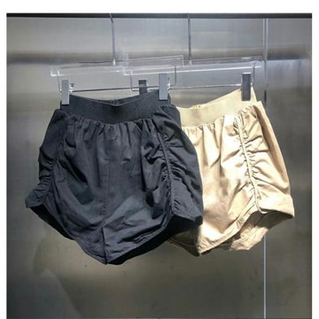 AlexardieWarey2025新款夏季新款顯瘦寬松百搭褶皺休閑短褲女