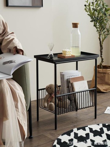 ins風沙發邊幾鐵藝角幾北歐床頭收納小桌子 雙11全館免運