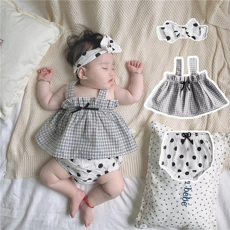 ベビー服 女の子 ロンパース 新生児 服 短パン パンツ セット 3点セットリボン 可愛い チェック柄 サマー 夏 赤ちゃん お祝い服 韓国服 お食い初め ギフト誕生日 通販 Lineポイント最大0 5 Get Lineショッピング
