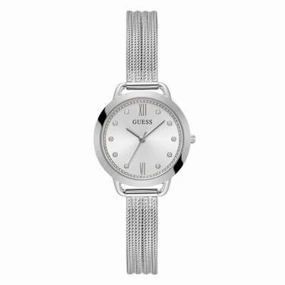 ゲス レディース 腕時計 アクセサリー Women's Quartz Stainless Steel Mesh Bracelet Watch 30mm