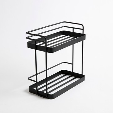 INK鐵製烤漆桌上層架 黑