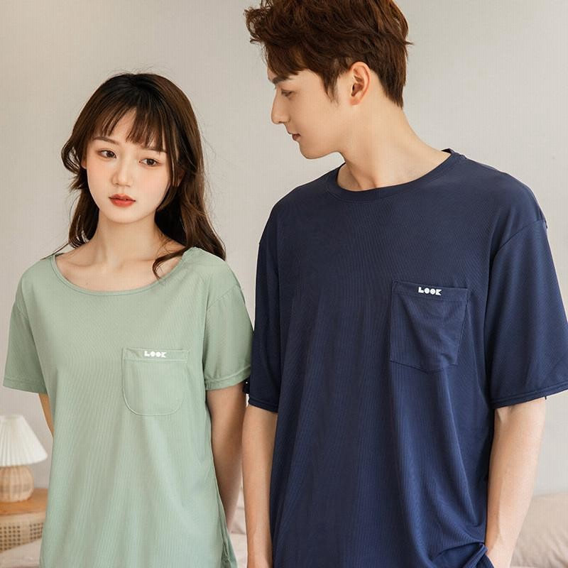 パジャマ ルームウェア 半袖 Tシャツ ペアルック 短パン お揃い