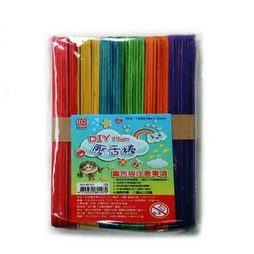 【史代新文具】雷鳥 80107 彩色壓舌棒 15x1.8x0.17cm (約50入/包)