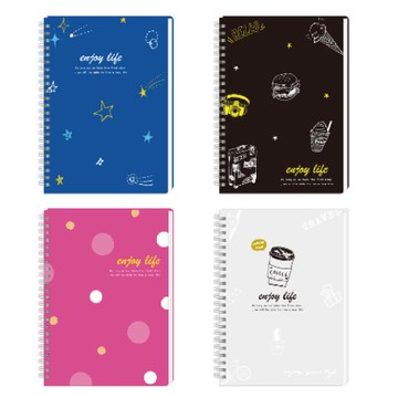 PP線圈筆記本 25K(隨機出貨)