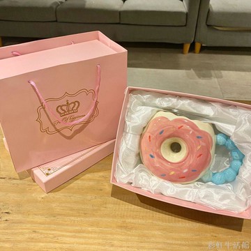 少女心甜甜圈水杯禮盒裝送男女朋友生日禮物圣誕情人七夕節表白