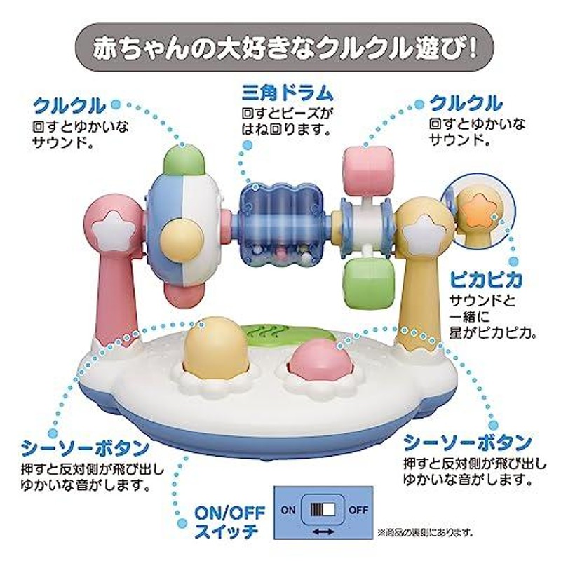 トイローヤル まわしてクルクルサウンド (音が出る/光るおもちゃ) クルクル回る くるくる おもちゃ 赤ちゃん 男の子 女の子 |  LINEブランドカタログ