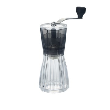 HARIO 好璃奧 歐酷朵手搖磨豆機 粉36g 3杯用  透明黑色  1個  36g