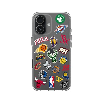 iPhone 17 Clear Case（相機按鈕） 透明 - NBA - Mix Logos