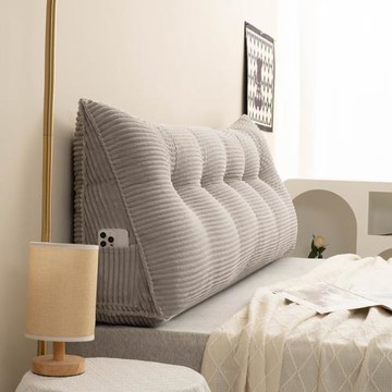 ins風無床頭軟包靠墊高級感長三角大靠背榻榻米床上靠枕可拆洗