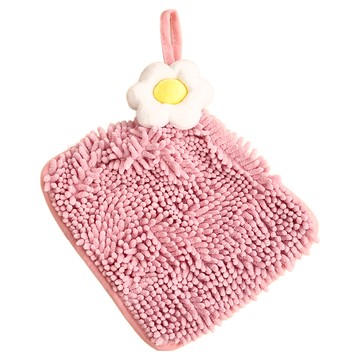 雞蛋花擦手巾 25 x 25cm 柔軟親膚 吸水速乾 可愛造型 粉色系  1條