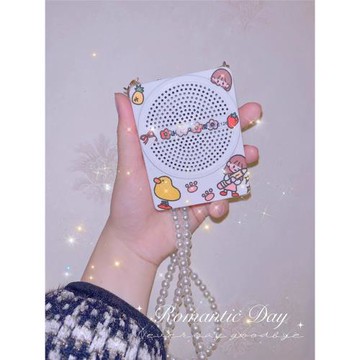 lucky晚宴 小蜜蜂擴音器斜挎帶珍珠鏈條配件包帶背帶珍珠包鏈肩帶